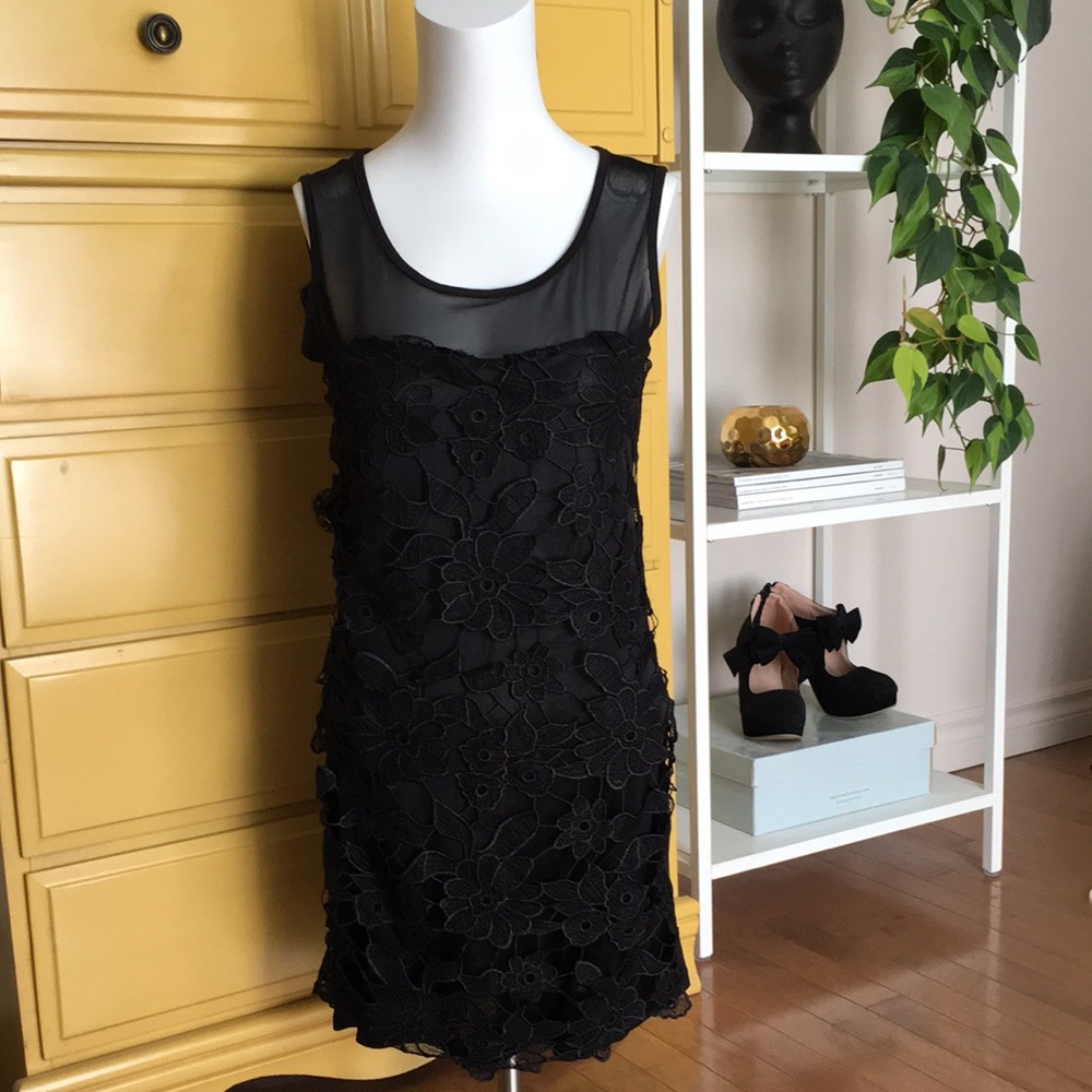 QED London | Black mini dress